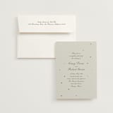 "Pearls" - Wedding Invitations in Fog by Baumbirdy - Invitation with Envelope