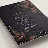"Vintage Rose Garden" - Wedding Invitations in Midnight by Grace Kreinbrink - Detail