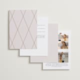 "Classique" - Wedding Invitations in Spun Sugar by Jessica Williams - Back of Card Options