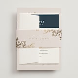 "Classique" - Wedding Invitations in Spun Sugar by Jessica Williams - Assembled with Belly Band