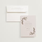 "Classique" - Wedding Invitations in Spun Sugar by Jessica Williams - Invitation with Envelope