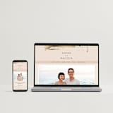 "Modern Serene" - Wedding Invitations in Blush by Hannah Williams - FREE Wedding Website