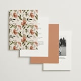 "Delicate" - Wedding Invitations in Terracotta by Susan Moyal - Back of Card Options