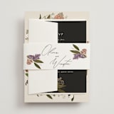 "Delicate" - Wedding Invitations in Terracotta by Susan Moyal - Assembled with Belly Band