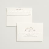 "Leafy Garland" - Wedding Invitations in Sand by Creo Study - FREE Recipient Addressing