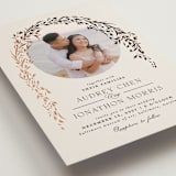 "Trailing Vines" - Wedding Invitations in Almond by Erin L. Wilson - Detail