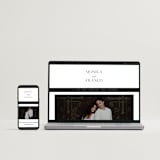 "And Centered" - Wedding Invitations in Cloud by Hooray Creative - FREE Wedding Website