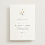 "Vining" - Wedding Invitations in Chantilly by Jessica Williams - Front