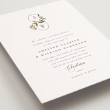 "Vining" - Wedding Invitations in Chantilly by Jessica Williams - Detail