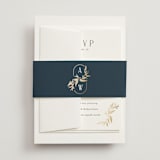"Vining" - Wedding Invitations in Chantilly by Jessica Williams - Assembled with Belly Band