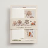 "Countryside" - Wedding Invitations in Autumnal by Paper Sun Studio - Assembled with Belly Band