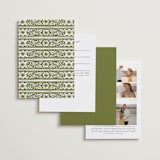 "Inlay Frame" - Wedding Invitations in Avocado by Katharine Watson - Back of Card Options