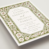 "Inlay Frame" - Wedding Invitations in Avocado by Katharine Watson - Detail