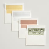 "Inlay Frame" - Wedding Invitations in Avocado by Katharine Watson - Envelope Liner Options