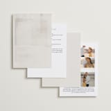 "To Hold" - Wedding Invitations in Ivory by Carolyn Nicks - Back of Card Options