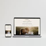 "To Hold" - Wedding Invitations in Ivory by Carolyn Nicks - FREE Wedding Website