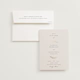 "To Hold" - Wedding Invitations in Ivory by Carolyn Nicks - Invitation with Envelope