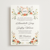 "Fleur" - Wedding Invitations in Verona Sunset by Sarah Knight - Front