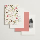 "Fleur" - Wedding Invitations in Romantic by Sarah Knight - Back of Card Options