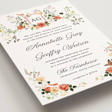 "Fleur" - Wedding Invitations in Verona Sunset by Sarah Knight - Detail
