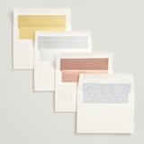 "Timeless Blooms" - Wedding Invitations in Azure by Susan Moyal - Envelope Liner Options