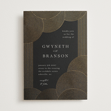 "ionic" - Wedding Invitations in Onyx by Lori Wemple - Front