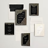 "ionic" - Wedding Invitations in Onyx by Lori Wemple - Invitation Suite