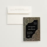 "ionic" - Wedding Invitations in Onyx by Lori Wemple - Invitation with Envelope