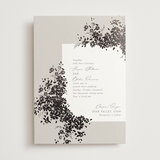 "Bouquet Toss" - Wedding Invitations in Smoke by Robert and Stella - Front