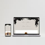 "Bouquet Toss" - Wedding Invitations in Smoke by Robert and Stella - FREE Wedding Website
