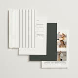 "Understated Elegance" - Wedding Invitations in Cotton by Stacey Meacham - Back of Card Options