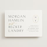 "Postcard" - Wedding Invitations in Snow by Kaydi Bishop - Front