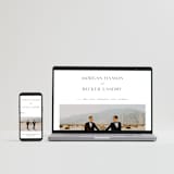 "Postcard" - Wedding Invitations in Snow by Kaydi Bishop - FREE Wedding Website