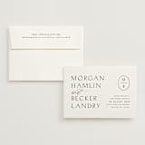 "Postcard" - Wedding Invitations in Snow by Kaydi Bishop - Invitation with Envelope