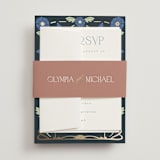 "Nouveau" - Wedding Invitations in Lilac by Hudson meet Rose - Assembled with Belly Band