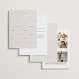 "Walnut" - Wedding Invitations in Linen by Blustery August - Back of Card Options