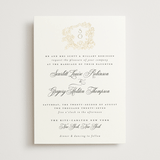 "Rococo" - Wedding Invitations in Pearl by Jenna Holcomb - Front