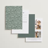 "Nouveau Frame" - Wedding Invitations in Sage by GeekInk Design - Back of Card Options