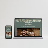 "Nouveau Frame" - Wedding Invitations in Sage by GeekInk Design - FREE Wedding Website