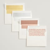 "Nouveau Frame" - Wedding Invitations in Sage by GeekInk Design - Envelope Liner Options