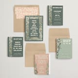 "Nouveau Frame" - Wedding Invitations in Sage by GeekInk Design - Invitation Suite