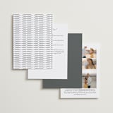 "Minimal Monogram" - Wedding Invitations in Granite by Jackie Mangiolino - Back of Card Options