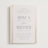 "Newberry" - Wedding Invitations in Bisque by Kristie Kern - Front