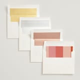"Patchwork Border" - Wedding Invitations in Fruit Punch by Morgan Kendall - Envelope Liner Options