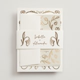 "Bella Bellissima" - Wedding Invitations in Blush by Ani Somi - Assembled with Belly Band