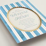 "Knightsbridge" - Wedding Invitations in Sky by Jackie Crawford - Detail