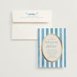 "Knightsbridge" - Wedding Invitations in Sky by Jackie Crawford - Invitation with Envelope