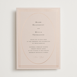 "Champagne" - Wedding Invitations in Rose by Ani Somi - Front