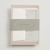 "Champagne" - Wedding Invitations in Rose by Ani Somi - Assembled with Belly Band