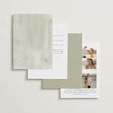 "Villa" - Wedding Invitations in Leaf by Kristie Kern - Back of Card Options